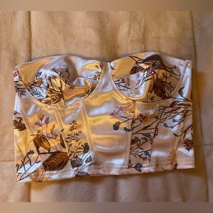 women’s small floral crop top